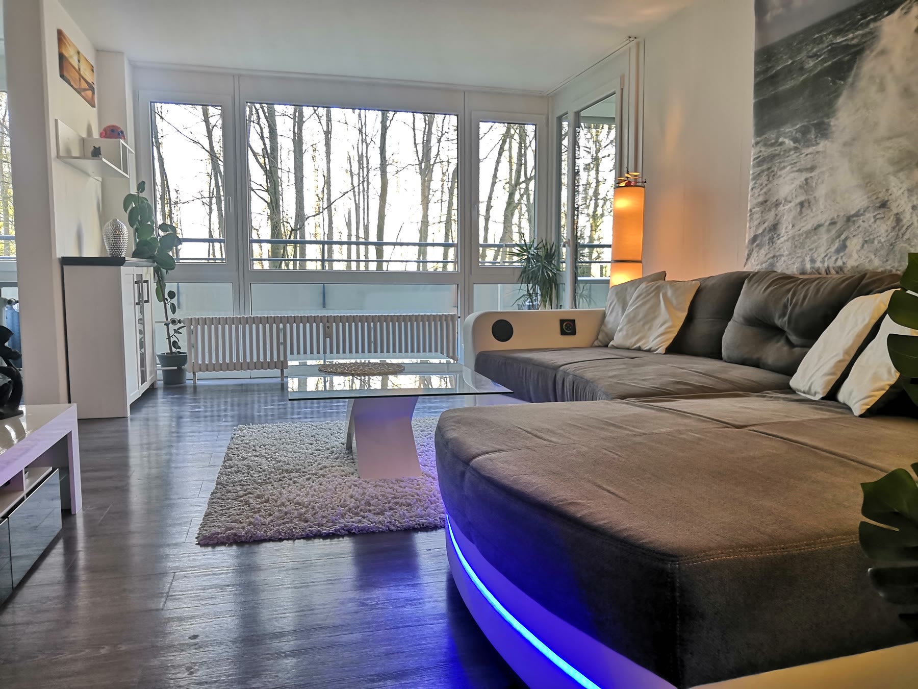 Wohnraum einer sanierten Bestandswohnung
